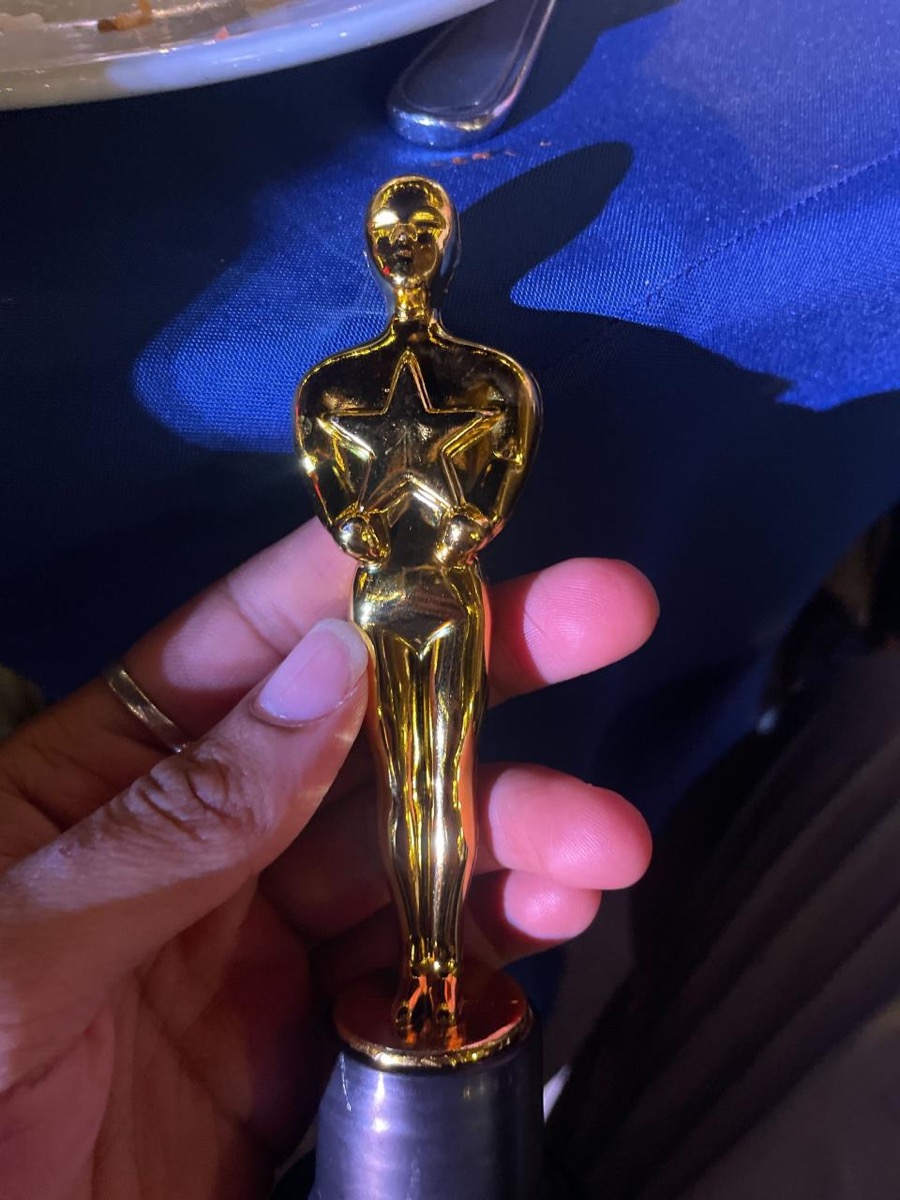 TextNow AI Hackathon 2025 trophy